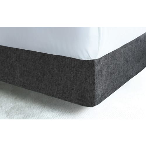 Designer Décor Contour Box Spring Wrap, PolyLinen Sawgrass, King 9", 76x80x9, Graphite